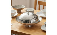 Cake Stand with Dome Polished Cloche Serving Tray Versatile for Hosts