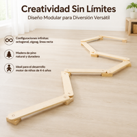 Wooden Balance Beam, Kids Balance Toy, Gross Motor Skills Training, Indoor and Outdoor Play
