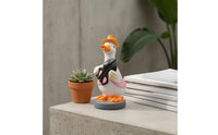 Resin Duck Statue with Hat Hand-Painted Garden Duck Statue Outdoor Whimsical for Homeowners, Courtyard