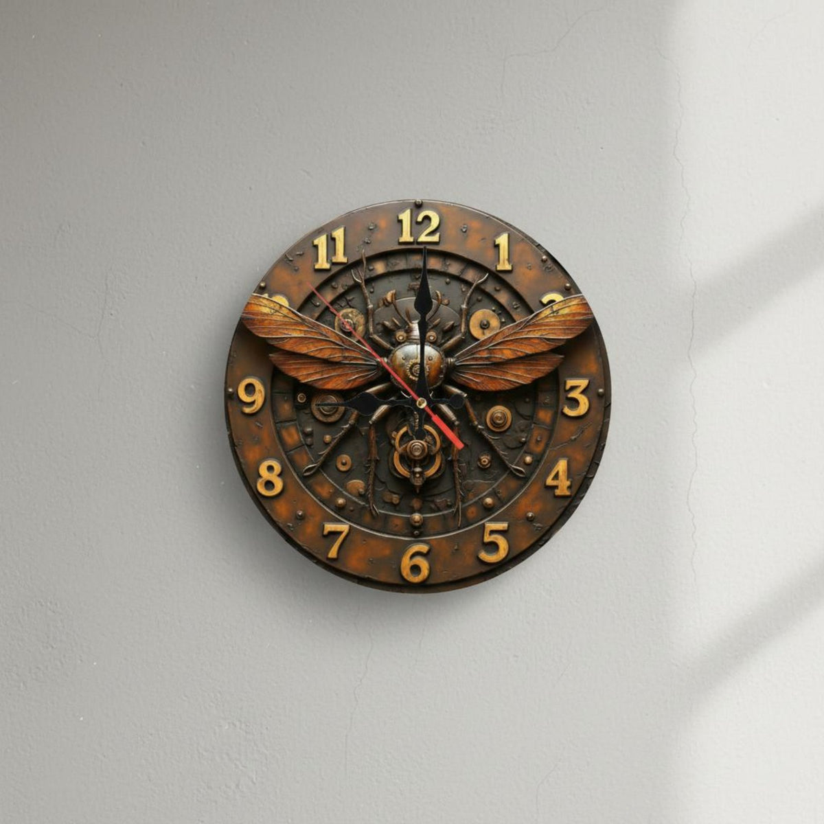 Silent Movement Decorative Wall Clock Non-Ticking Themed Art Clock Creative Design for Living Room, Bedroom, Kitchen