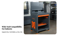 Heavy Duty Machining Center Tool Station 1200kg Load Capacity BT40 Tool Holder Cart Reinforced Steel Construction Workshop Equipment 3.0mm Thickened Panel for Machinists, Factory Workers, Warehouse, Garage
