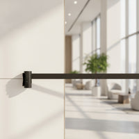 Space-Saving Wall Mounted Retractable Belt Barrier Professional Wall Barrier with Retractable Belt Stable Long-Lasting for Restaurants