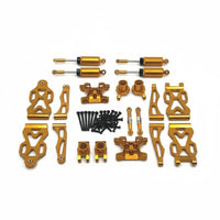 20 Pieces 1/16 Scale Metal Upgrade Kit 1/16 Scale Shock System Kit Wear Resistant