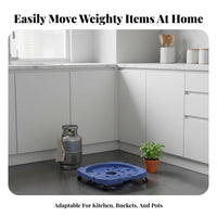 Round Wheeled cart Indoor & Outdoor Use Wheeled Plant carrier for Home, Gardeners