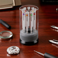 Precision Screwdriver Set Knurled Screwdriver Set with Stand Versatile Tool Kit for Watchmakers