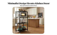 Microwave Oven Stand Space Saving Multi-Tier Kitchen Rack Large Capacity Kitchen Utility Shelf for Apartment Dwellers, Cooks, Pantry, Garage, Workshop