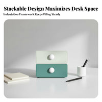 With Drawers adaptable Desk organizer Space-Saving Desktop Organizer Multi-Functional desktop shelf Easy to Assemble for Students, gaming enthusiasts, Study Room, Bedroom, Gaming Station
