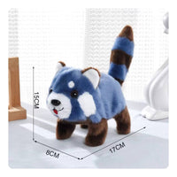 Mini Cuddly Raccoon Toy Small Walking Toy Realistic Cuddly  for Playroom