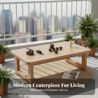 Foldable Design Collapsible Oval Table Space-Saving Oval Coffee Table Minimalist Design Household Furniture Portable for Small Apartment Residents, Families, Students, Living Room, Bedroom, Home Office, Playroom