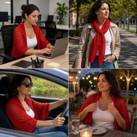 Hollow Knit Shawl Cardigan for Women - Stylish Sun Protection & Air-Conditioned Room Cover-up