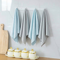 Fish Scale Microfibre Cloth, Cleaning Cloths for Glass and Mirrors, 30cm x 40cm Mixed Three Stripes Serged Microfiber Piece