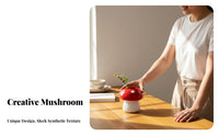 Mushroom Vase Creative Design Resin Mushroom Vase High-End Feel for Living Room, Kitchen, Courtyard