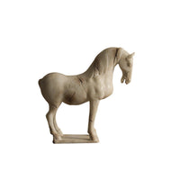 Horse Statue with Base Antique-Style Horse Sculpture Vintage-Evocative Figurine for Decorators
