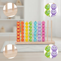 Sorting and Stacking Toy Ocean-Themed Wooden Stacking Toy Hand-Eye Coordination