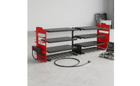 Metal Wall-Mounted Tool Organizer Space-Saving Power Tool Organizer Large Capacity Drill Holder Rack Stable for DIYers, Garage