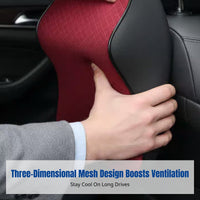 Breathable Mesh Viscoelastic Foam Headrest, Universal Fit, Neck Support, Comfortable for All Seasons