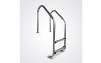 Stainless Steel Pool Ladder Long-Lasting 2-Step Pool Ladder Entry System Sturdy Stable for Thermal Pool