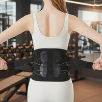 Double Adjustable Straps Double Compression Waist Belt Flexible Stays Sports Waist Brace Breathable Elastic Support Belt Hook-and-Loop Closure for Weightlifting, Gym, Cycling, Workout