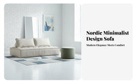 Nordic Inspired sectional Cube Seat Minimalist aesthetic Indoor Furniture Upholstered Comfort Living Room Furnishing Oversized for Apartment Dwellers, Homeowners, Interior Designers, Bedroom, study corner, Office