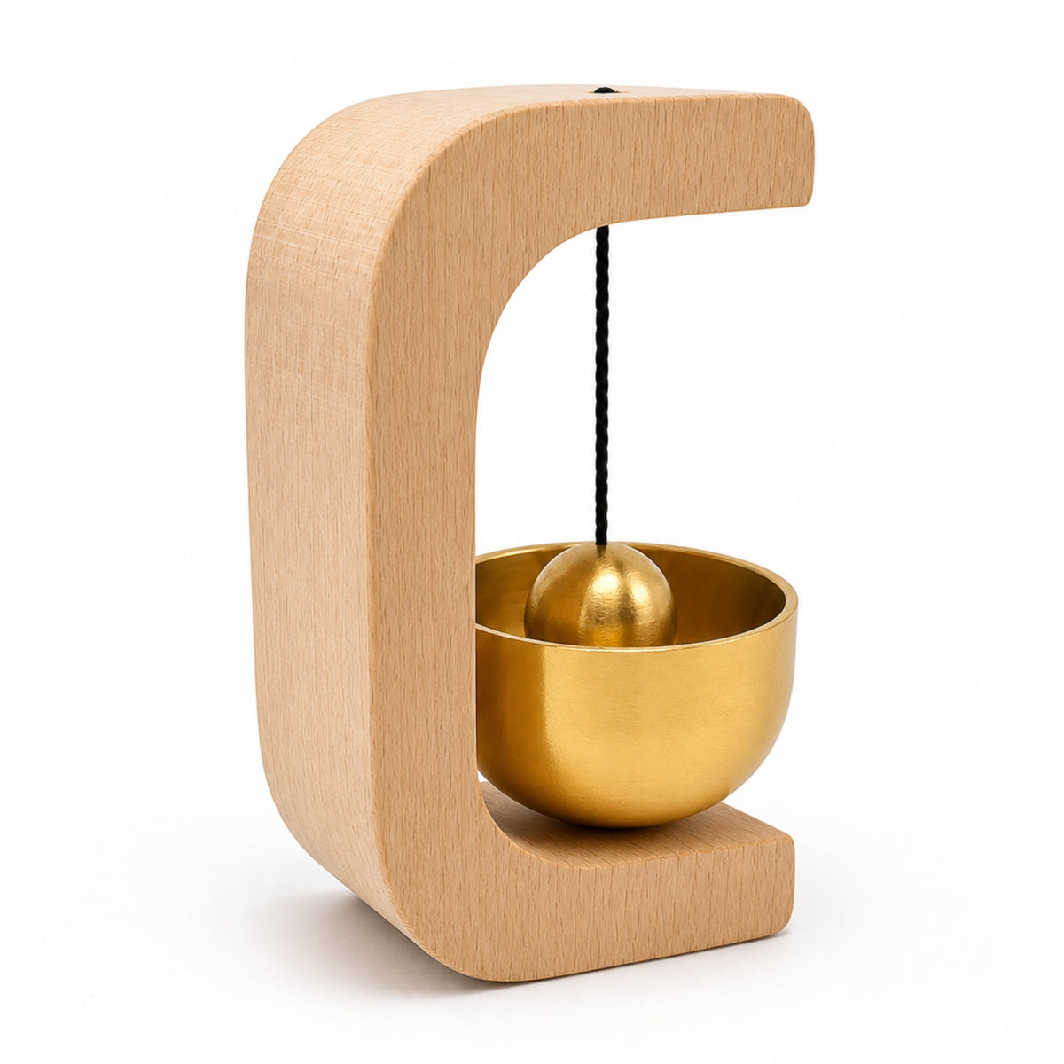 Wooden Door Chime Artisanal Door Chime Bell with Wooden Frame Decorative Door Chime Minimalist for Homeowners, Entryway