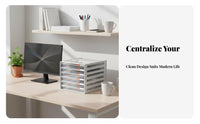 Multi-Layer A4 Paper Cabinet Large Capacity Desk Organizer Multifunctional