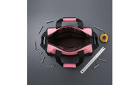 Padded Handle Pink Tool Bag Reinforced Stitching Soft-Sided Tool Bag Rectangular