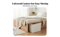Wheeled Storage container Space-Saving Lidded Underbed Container with casters Stackable