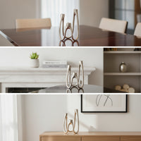Three-Arm Candlestick Holder Sleek Candle Holder with Three-Branched Elegant Decor for Event Planners, Weddings, Restaurants