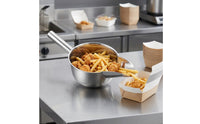Stainless Steel Duckbill Scoop Shatterproof Scoop with Pouring Spout Commercial-Grade Polished for Chefs, Caterers, Food Prep Stations, Concession Stands