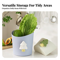 Cabinet Door Trash Can Space Saving Hanging Trash Can Easy to Install Hanging Storage Bin for Apartment Dwellers, Home Cooks, Countertop, Camping, Car