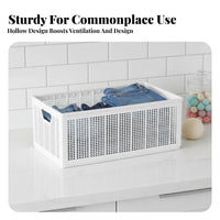 Compartmentalized Pants Box Foldable Clothing Compartment Organizer Visible Compartments Drawer Divider for households, Wardrobe, Dorm Room, Under Bed