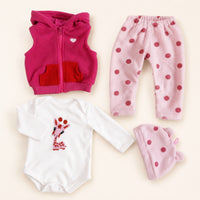 Reborn Doll Clothes Set Soft Textile Reborn Doll Clothes Safe And