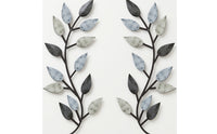 2 Pieces Metal Twining Stem Section Decorations Decorative Metal Wall Art Decor Simple Branch Wall Hangings for Entryway