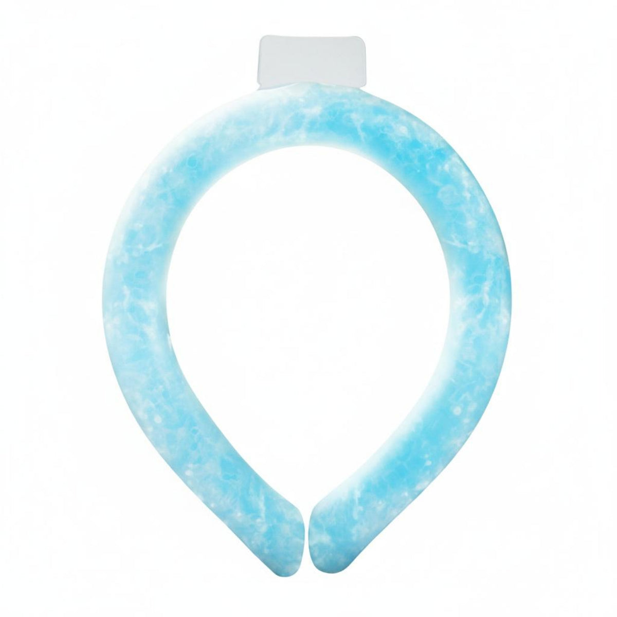 Front-gapFront Neck Cooling Collar Translucent Neck Cooling Collar Non-Electric Flexible for Hot Weather, Outdoor