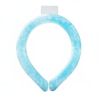 Front-gapFront Neck Cooling Collar Translucent Neck Cooling Collar Non-Electric Flexible for Hot Weather, Outdoor
