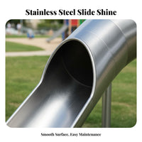 Stainless Steel Slide Design Large Combination Playground Unpowered Slide Set for Property Developers, Community Planners, Scenic Area