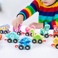 Educational Wooden Dinosaur Train Set Learning Dinosaur Train Set Hands-on Developmental for Toddlers, Preschoolers, Kids, Playroom, Classroom