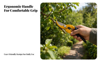 Spring-Loaded Pruning Shear Locking Catch Branch Pruning Shear Long Handles Fruit Picking Pruner Handheld
