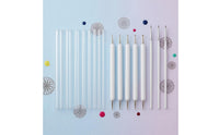 16 Pieces Mandala Dotting Kit Metal Ball Tips Art Supplies Smooth Handles