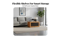 Solid Wood Construction Accent Console Space-Saving Stackable Organizer Block Versatile Sideboard Long-Lasting Design for Small Apartment Dwellers, Homeowners, DIY Enthusiasts, Dining Room, Bedroom, Entryway, Hallway