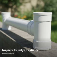 Multi-Purpose PVC Pipe Planter Creative DIY Project Gardening Supply Easy to Assemble Outdoor Decoration Colorful Design for Children, Gardeners, Teachers, Balcony, Kindergarten, Garden, Classroom