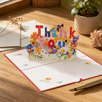 3D Pop-Up Thank You Card for Business Clients & Teachers, Mid-Autumn Festival & Appreciation Gift