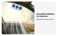 Warning Strobe Light Solar Powered Car Fan Deodorization Solar Powered Vehicle Ventilator Energy Saving for Smokers, Pet Owners, Parking