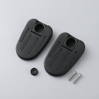 Textured Folding Pedal Rounded Rectangular Electric Bike Pedal Black Riding Gear Installation Screws