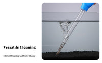 Fish Tank Waste Remover Strong Suction Fish Tank Waste Scooper Multifunctional Aquarium Cleaning Pipette for Aquarists, Turtle Owners, Home