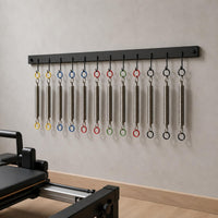 Black 13 Hook Rack Long Wall Mounted Coat Rack Rectangular Coat Hook Rigid