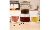 Cold Brew Coffee Maker Easy to Clean Cold Brew Coffee Maker with Strainer Clear Glass Pitcher with Lid for Apartment
