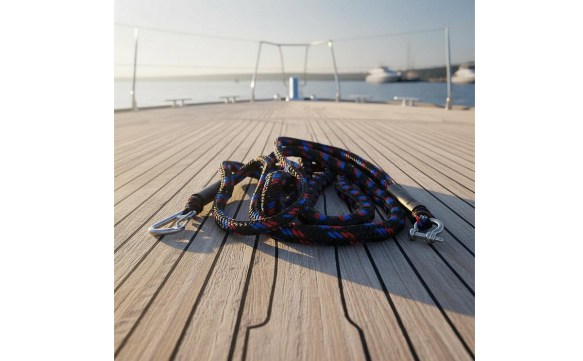 Stretch Mooring Cord with Hook Stretchable Elastic Boat Rope High Strength Stretch Mooring Rope for Kayakers, Anchoring, Temporary Docking