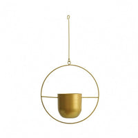 Iron Hanging Planter Detachable Hook Metal Hanging Pot Wall Mounted Iron Planter Nordic-Style Plant Holder Minimalist