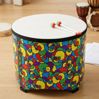 Rhythm Drum Wooden Drum with Drumsticks Percussion Set for Music Teachers, Young Children, Classroom, Playroom